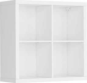 Biblioteca NEPO PLUS SFW-8-8, alb, PAL, 77x35x75 cm