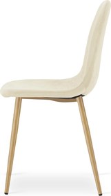 Scaun de masa PADVA VELVET, bej deschis