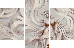 Tablou - Zeița motiv floral (90x60 cm)