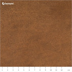 Canapea maro din imitație de piele 216 cm Rate - Scandic