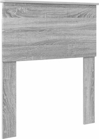 vidaXL Tăblie cap Gri Sonoma 75 cm Lemn compozit