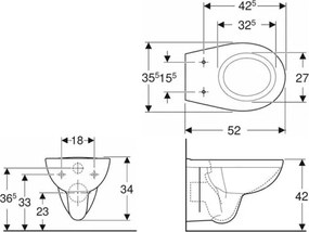 Kolo K93101000 - Vas WC suspendat Rimfree Rekord ceramică/alb