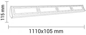 Lampa industriala liniara LED, 200W, lumina rece (6000K), IP44, 20000lm