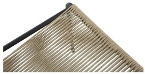 Scaune de dining bej stivuibile 2 buc. din metal Emily – Marckeric