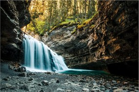 Tablou cu cascada de pădure (90x60 cm)