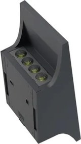 Viking - Aplică solară de perete LED dimabilă, 1,5W, 3,7V, IP65, 4000K, 2000 mAh