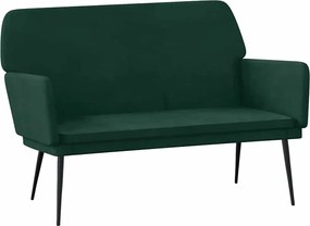 vidaXL Bancă, verde închis, 108x79x79 cm, catifea