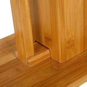 Suport de hârtie igienică din bambus cu perie - Casa Selección