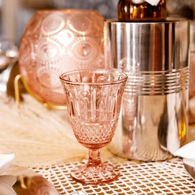Set de pahare de vin, 6buc, 220 ml, roz, LEGACY