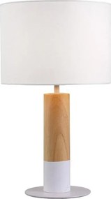 Lampă de masă CARROL 1xE27/40W/230V albă/maro