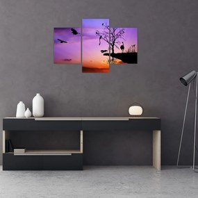 Tablou - Siluetele animalelor (90x60 cm)