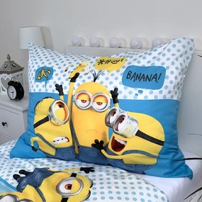 Lenjerie de pat pentru copii din microfibră pentru pat de o persoană 140x200 cm Minions 2 – Jerry Fabrics