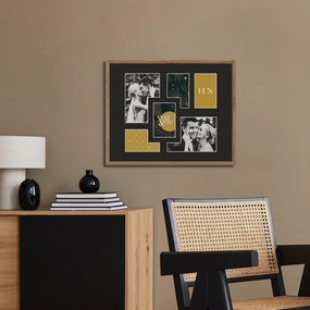 Ramă foto 42x52 cm Kyoto Black – Styler