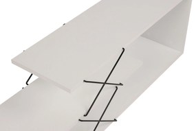 COMODA TV Zigzag, Alb - Gri - Galben - Stejar - Maro, 120 x 40 x 30 cm