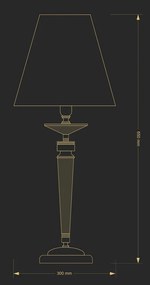 Veioza design clasic realizata manual Zola