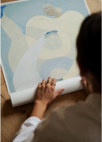 Poster 70x100 cm Hold You - Blue – Sofia Lind – The Poster Club