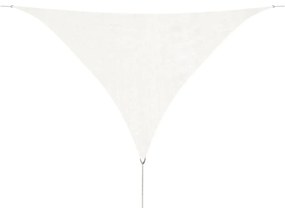 Panza parasolar HDPE, triunghiulara, 5x5x5 m, alb