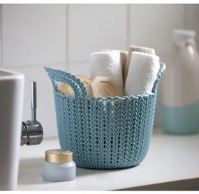 Coș rotund TRICOT 3L - CURVER albastru deschis