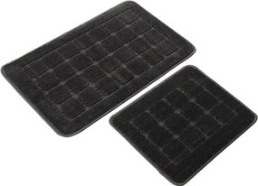 Covorașe de baie gri-antracit 2 buc. 50x80 cm Kareli – Foutastic