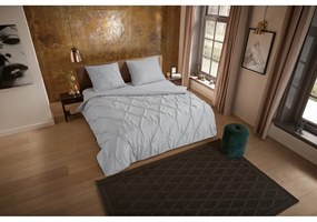 Lenjerie de pat gri din microfibră pentru pat de o persoană/extinsă 140x220 cm Pure Elegance – Good Morning