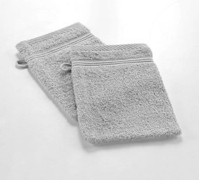 Prosopel de spălat pe corp gri deschis din bumbac 15x21 cm Tendresse – douceur d'intérieur