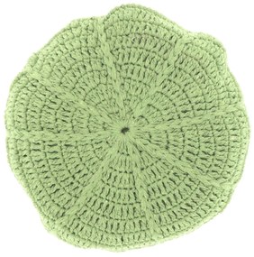 Perna decorativa rotunda DORA 45 cm, verde deschis