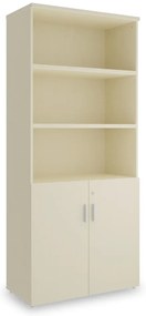 Dulap înalt SimpleOffice 80 x 40 x 180 cm, mesteacăn