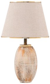 Lampă de masă RAMZES 1xE27/40W/230V crem/auriu