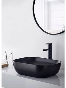 Lavoar Belinda ceramica sanitara negru mat - 46 cm