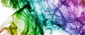 Tablou - fum colorat (120x50 cm)