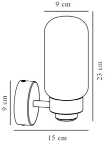 Aplică pentru baie Nordlux TUTAN 1xE14/25W/230V IP44 alamă