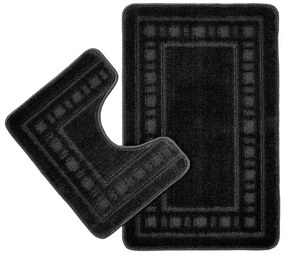 Covorașe de baie negre pentru WC 2 buc. 50x80 cm Armoni – Catherine Lansfield