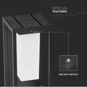 LED lampă solară de perete cu senzor SAMSUNG CHIP LED/2W/3,7V IP65 2600 mAh