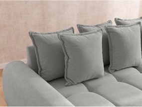 Colțar gri deschis (cu colț pe partea stângă/cu șezlong) Albane – Ropez