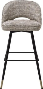 Set de 2 scaune de bar design modern LUX Cliff, bej mademoiselle 115283 HZ