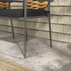 Outsunny scaune de grădină, scaune de exterior și terasă, rezistente la intemperii, design modern, 57x58x87 cm | Aosom Romania