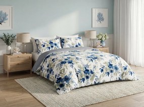 Lenjerie de pat reversibila DUO SENSE AURELIA cu model + husa de perna 40x50 cm GRATUIT Dimensiune lenjerie de pat: 70 x 90 cm | 140 x 200 cm