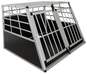 Juskys Lada din aluminiu pentru caini XL
