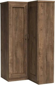Dulap TEDY Typ T25, stejar lefkas, PAL melaminat, cu 2 usi, 110x95x190