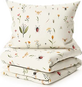 Lenjerie de pat policoton INSECTA POLY crem Dimensiune lenjerie de pat: 70 x 90 cm | 140 x 220 cm