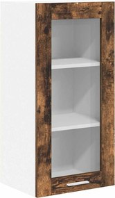 vidaXL Dulap suspendat Stejar fumuriu 40 x 31 x 80 cm Lemn compozit