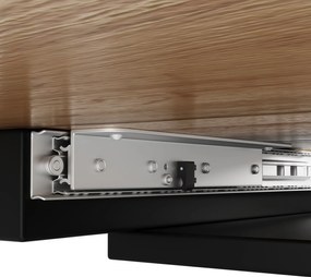 Masă extensibilă pentru dining cu picioare în formă de V, Culoare naturală | Aosom Romania