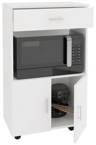 Dulap mobil bucatarie Arno, 1 Sertar, 2 Usi, Alb, 60 x 35 x 100 cm