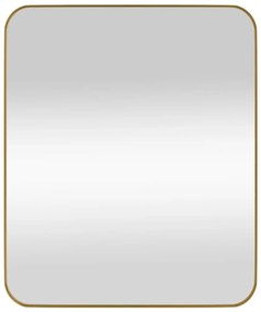 Oglinda de perete, auriu, 50x60 cm, dreptunghiulara 1, Auriu, 50 x 60 cm