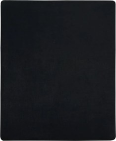 vidaXL Cearșaf de pat cu elastic, negru, 100x200 cm, bumbac