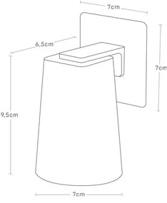 Suport cu pahar alb din plastic Film Hook – YAMAZAKI