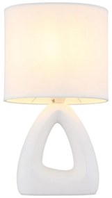Lampa de masa ceramica alba TRIANGLE