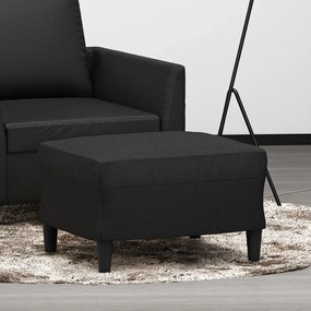 vidaXL Taburet, negru, 60x50x41 cm, piele ecologică