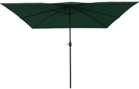 vidaXL Umbrela de Grădină Square 295 x 245 cm Verde