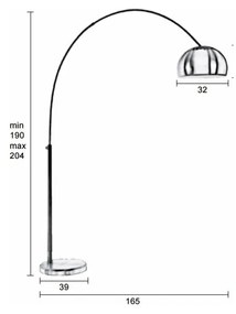 Lampadar White Label Metal Bow